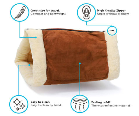 Cat Comfort Blanket Function 2 In 1 Soft Plush With Anti-Slip Bottom