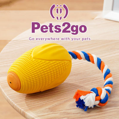 Vocalize Tellow Plastic 127X78mm Dog Chew Toys