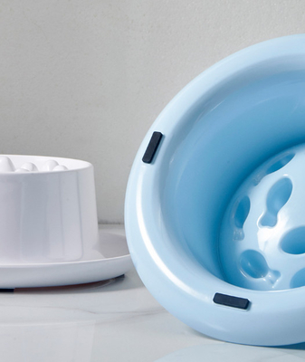 Raised Pet Ceramic Slow Bowl For Cats And Small Dogs Feeding Station