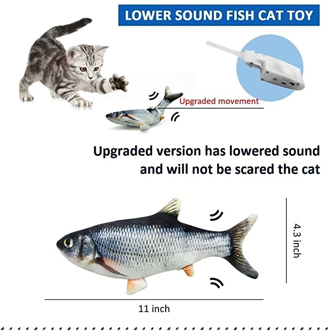 Dancing Fish Cat Toy Catnip Imitation For Pet Cat Laser Pointer